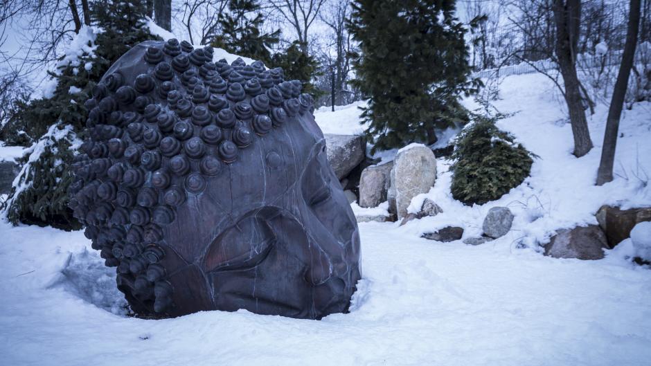 Long Island Buddha by Zhang Huan