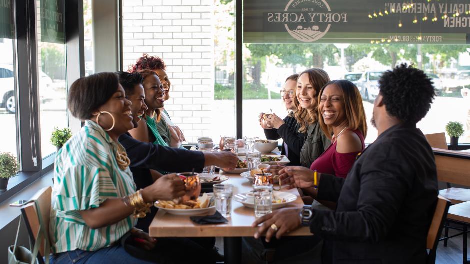 Forty Acres is known for its creative dishes, modern design, and homage to our nation’s history, especially the history of African Americans.