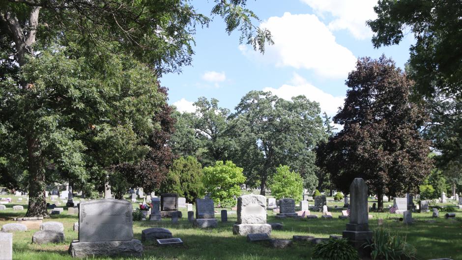 Oakhill Cemetery is filled with grand mausoleums and monuments.