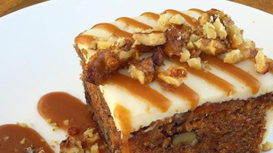 One Bourbon offered their carrot cake as part of their two courses for $25 dinner offering. Diners at Amore could select this blueberry tiramsu.