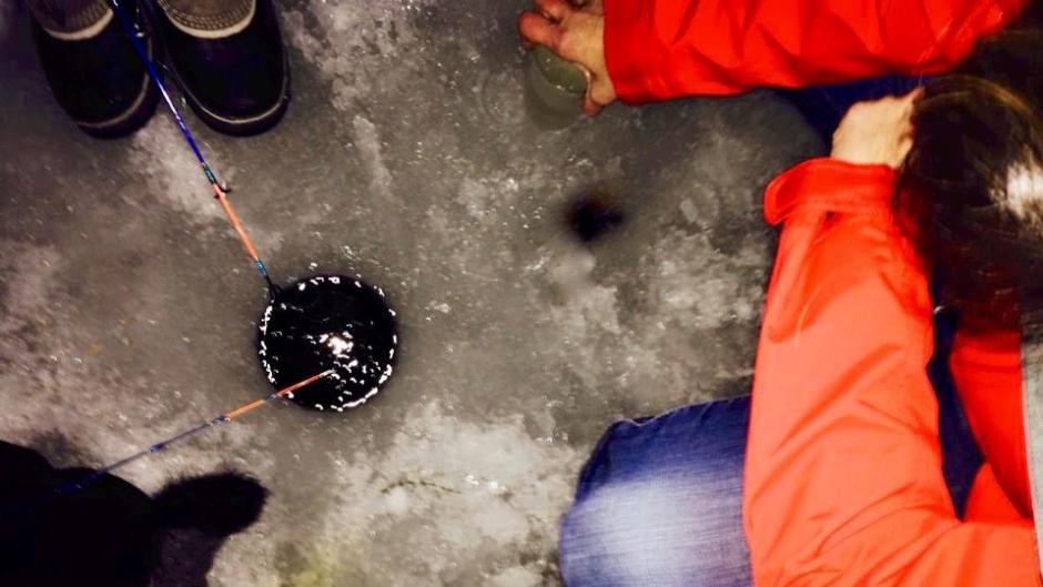 ice fishing