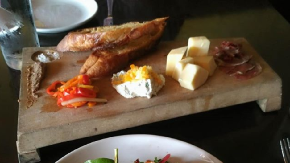 Osteria Rossa lets you pick three items from their meat, cheese and spread selection for the RWGR antipasta appetizer.