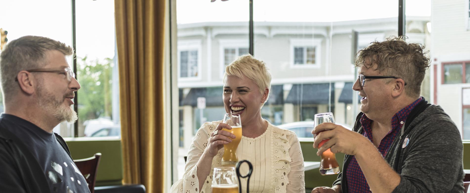 Creston Brewery, like many of Grand Rapids' breweries offer excellent food menus to pair with their craft beer.