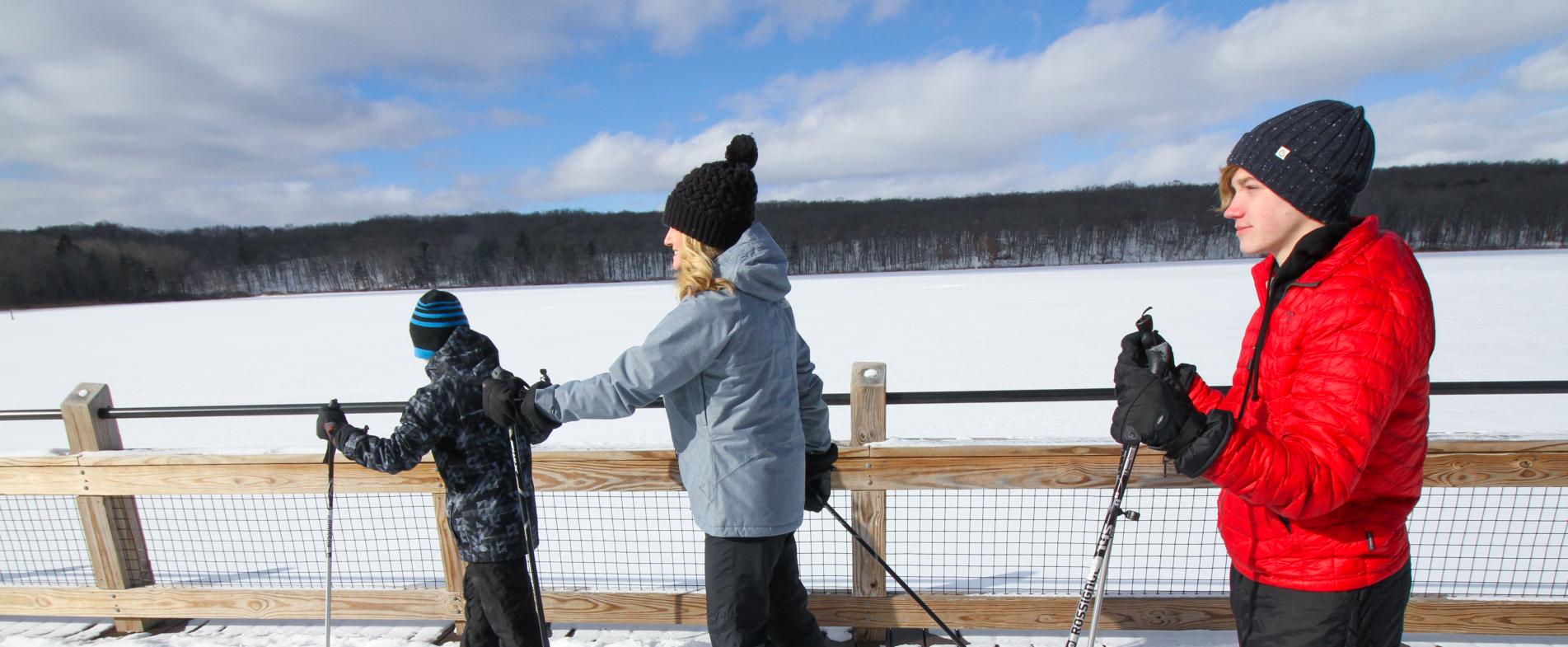 Pickerel Lake, which is part of Fred Meijer Nature Preserve, is one of several Grand Rapids-area places to cross-country skil