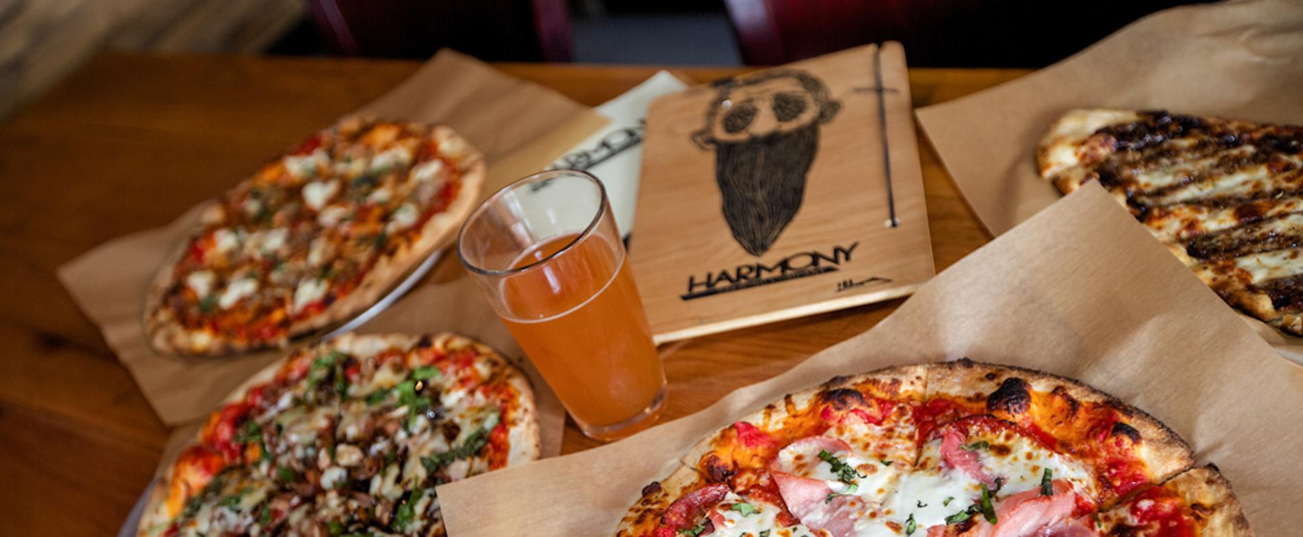 Pizza and Beer at Harmony Brewing