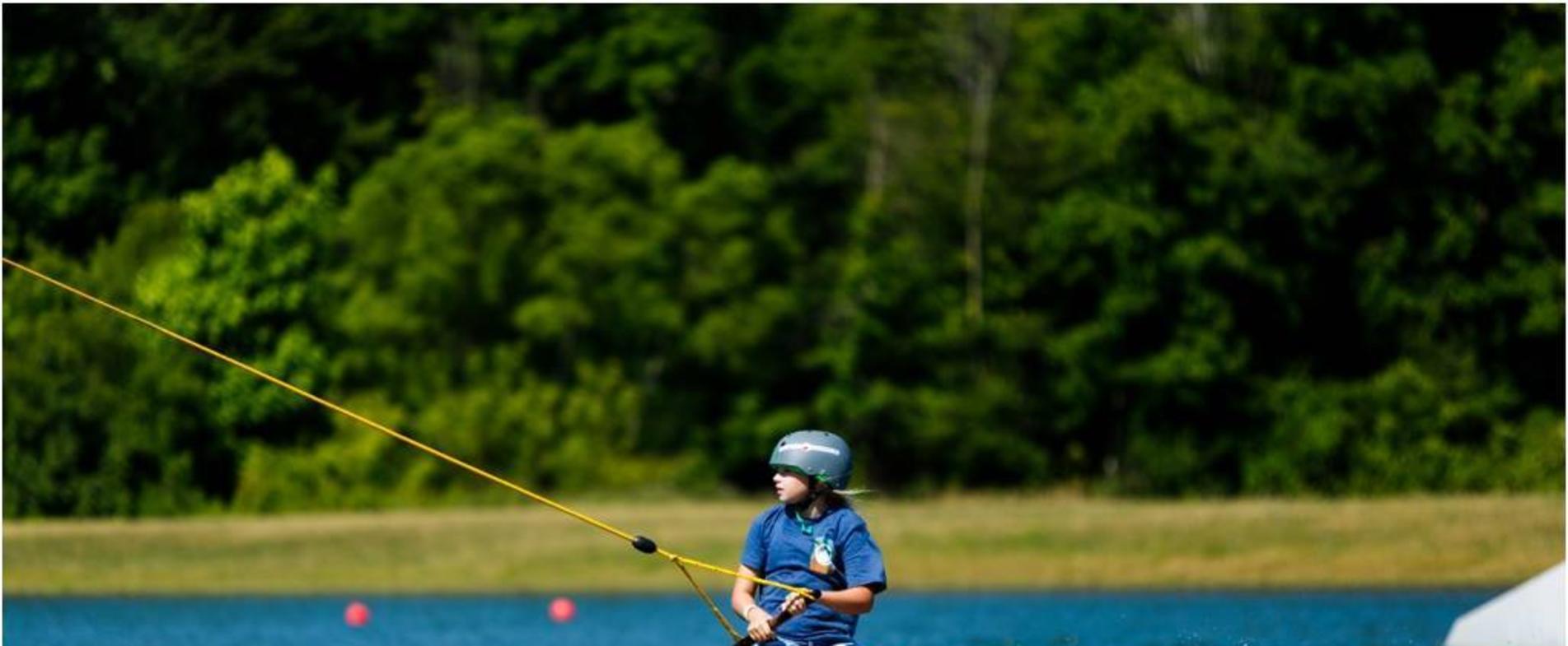 Cable wakeboarding at Action Wake Park.