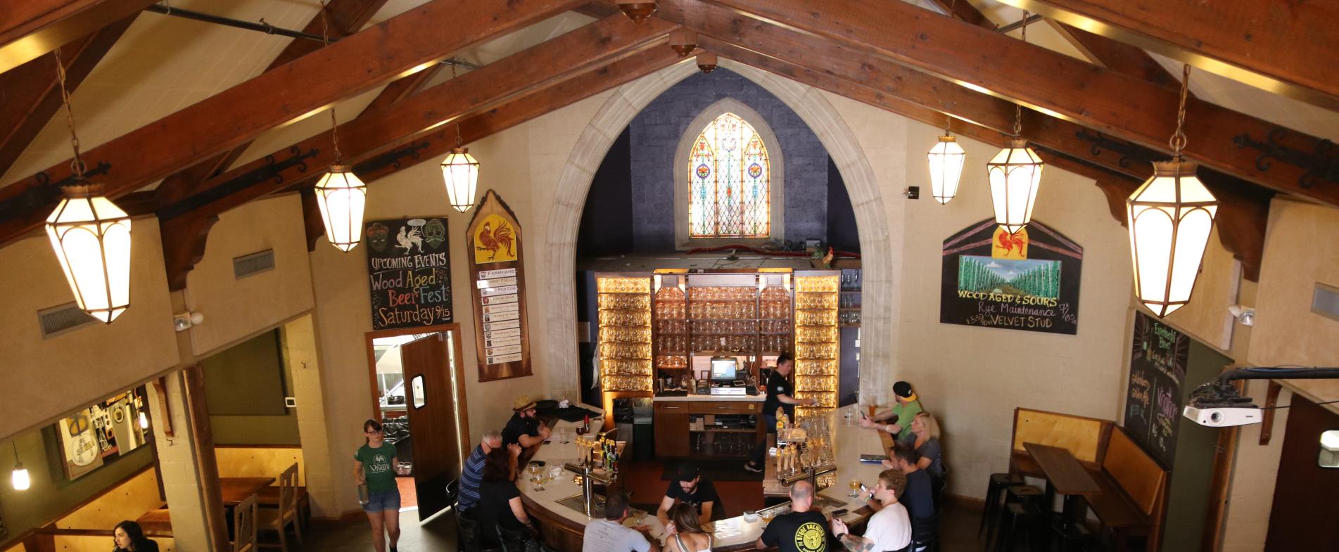 Brewery Vivant used to be a funeral chapel.