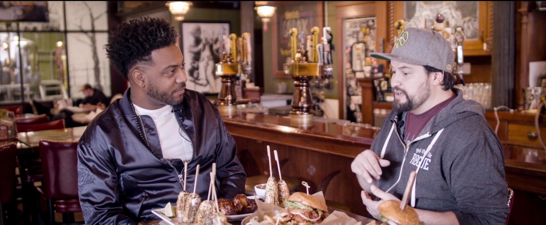 Rick Martinez, HopCat's Beer Program Director & Event Coordinator, talks beer and food with AB.