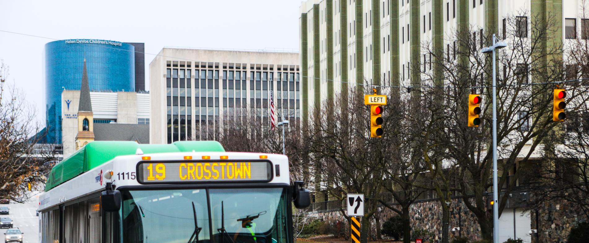 Route 19 will give you a fare-free ride to Medical Mile along Michigan Avenue.