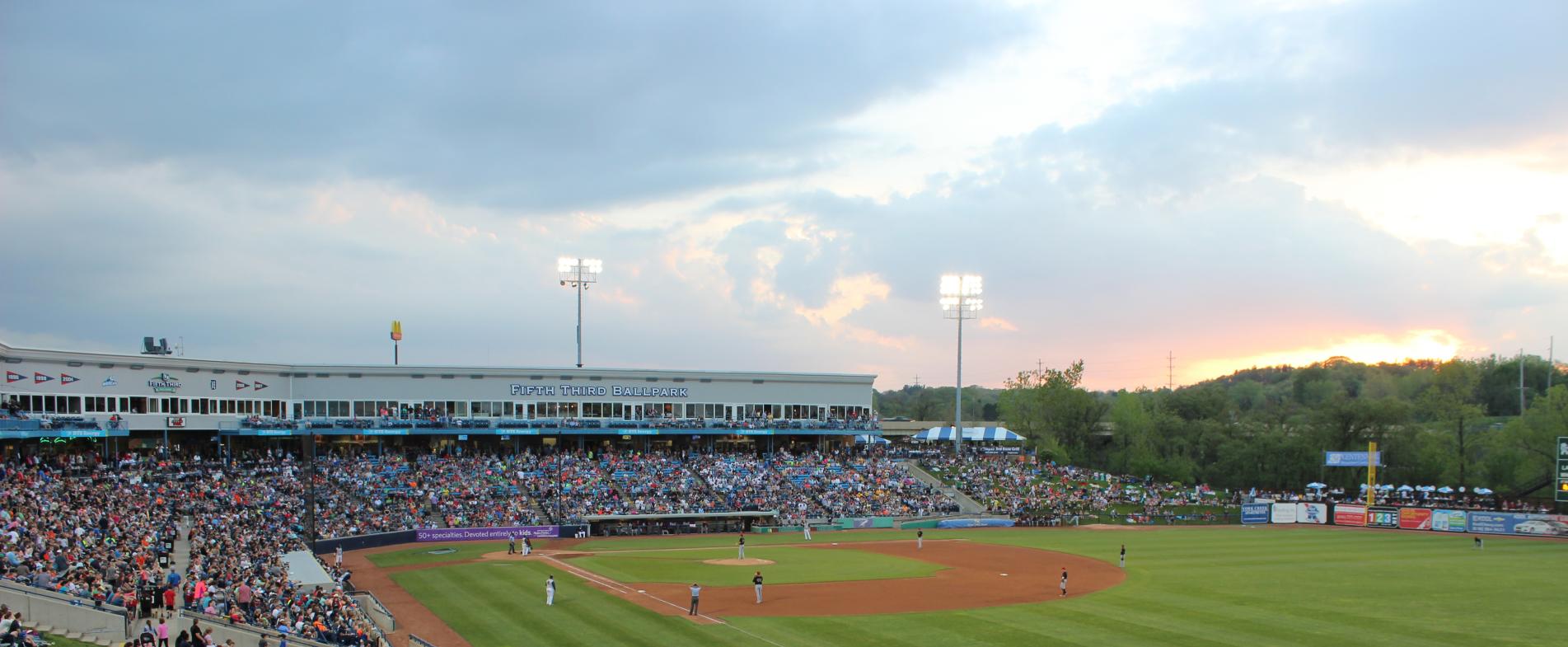 Fifth Third Ballpark features meeting rooms, suites, outdoor decks and more.