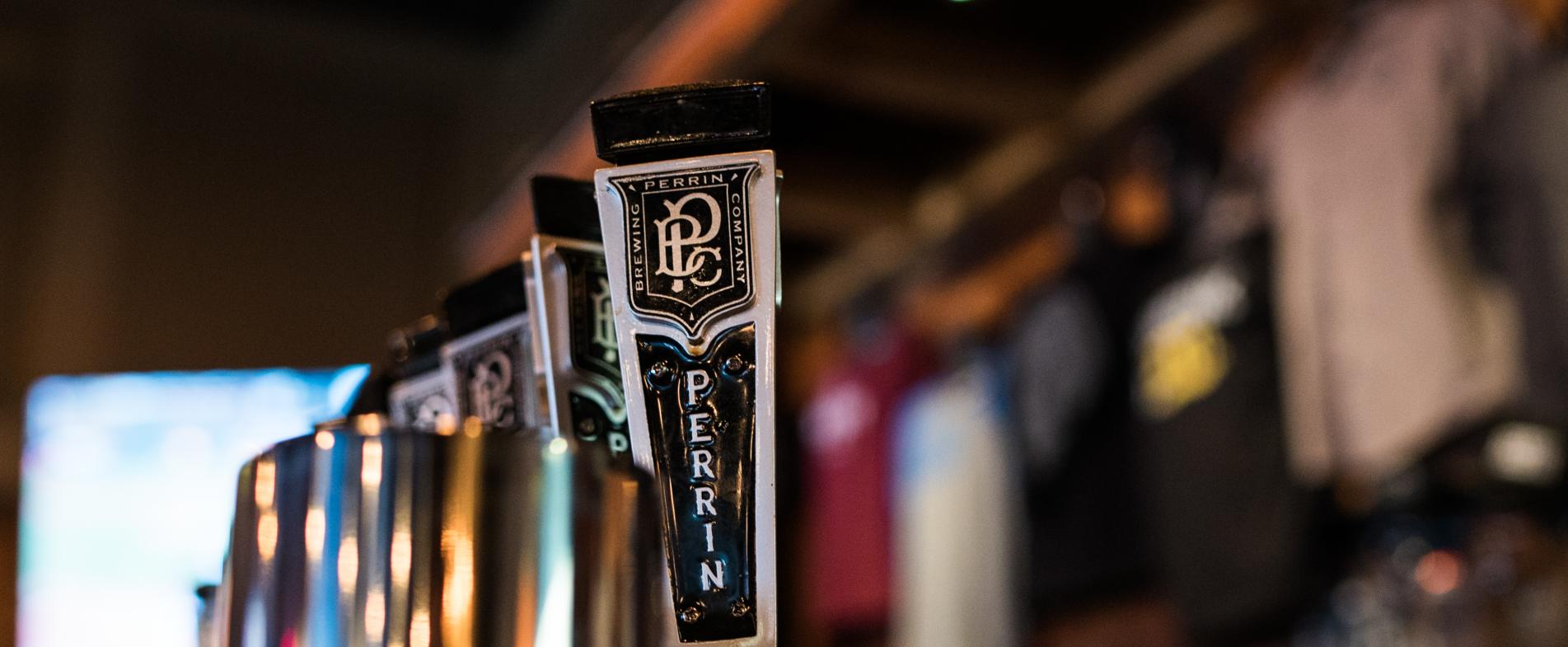 Perrin Brewing Co. has over 15 craft beers on tap and a full menu to suit your taste buds.