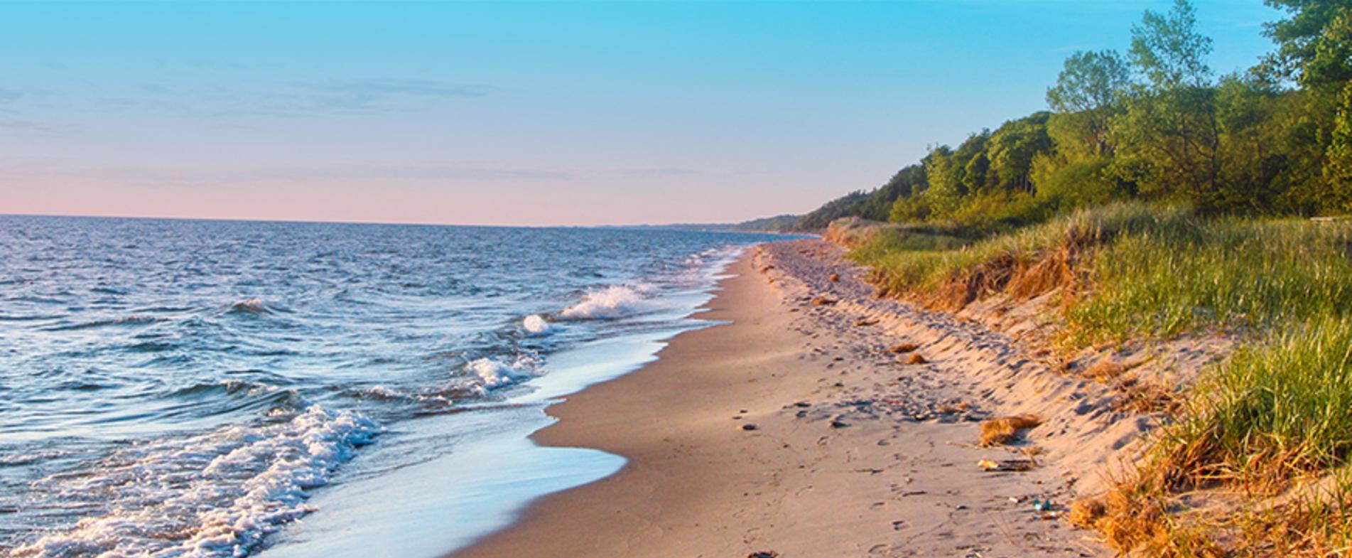 Lake Michigan is just 35 miles from Grand Rapids, making it a popular day trip for locals and visitors.
