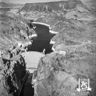 75th Scenic Nevada Hoover Dam aerial