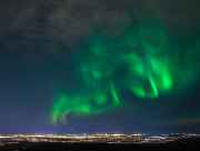 Northern lights viewing over Anchorage