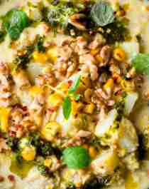 A Spicy potato stew made by cookbook author Hanne-Lene Dahlgren