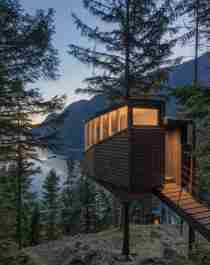 Woodnest Odda tree house, one of Norway’s many treetop cabins