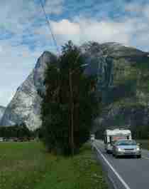 Trollveggen camping, one of Norway’s top 10 camping sites for caravans and motorhomes