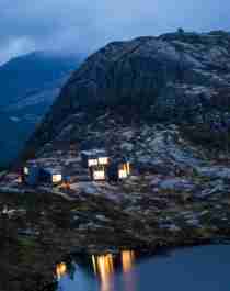 Skåpet mountain cabin, one of many architectural cabins in Norway