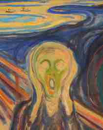The world-famous painting The Scream by Edvard Munch