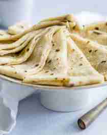 Kling lefse served on a platter in Norway