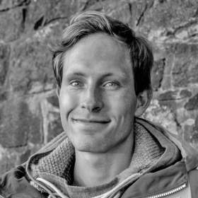 Portrett av norske Andreas Orset, profesjonell turggjenger