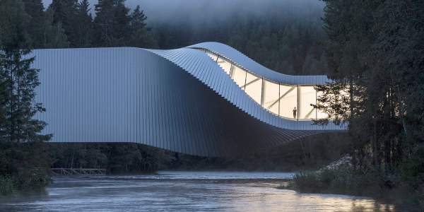 The Twist at Kistefos-Museet in Hadeland - Norway’s new art destination - surrounded by dense forest