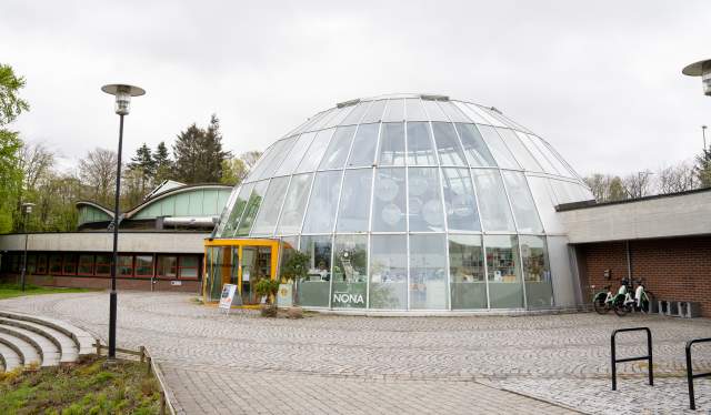 Stavanger Kunstmuseum's glass dome, Fjord Norway.
