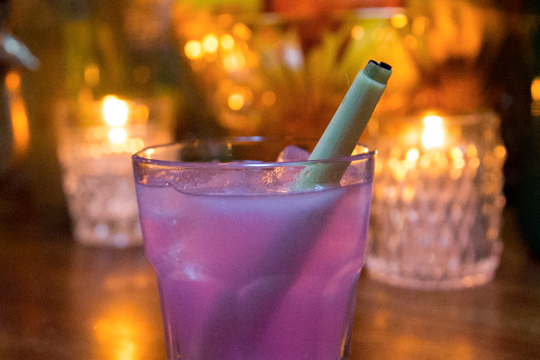 Pink cocktail from Velveteen Rabbit in Las Vegas, Nevada