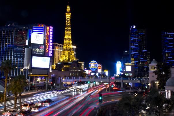 Vegas Strip Long Exposure Night