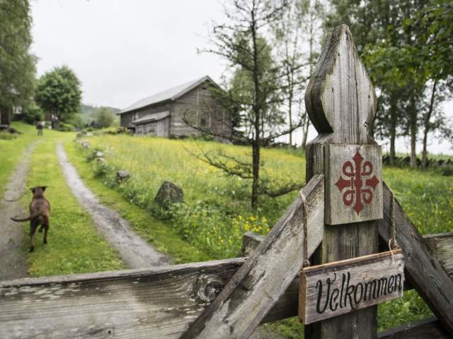 Borkerud pilgrim farm on the St. Olav Ways through Gudbrandsdalen, Eastern Norway