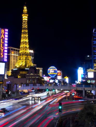 Vegas Strip Long Exposure Night