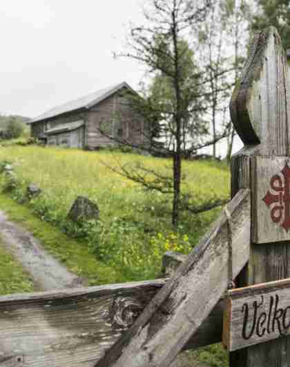 Borkerud pilgrim farm on the St. Olav Ways through Gudbrandsdalen, Eastern Norway