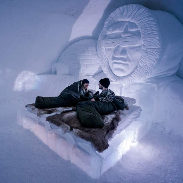 Inside Tromsø Ice Domes in Northern Norway