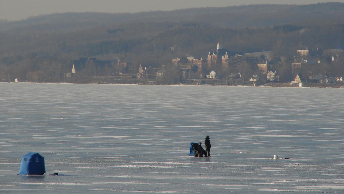 Ice Fishing on Keuka Lake