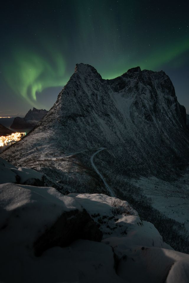 Northern lights over Senja