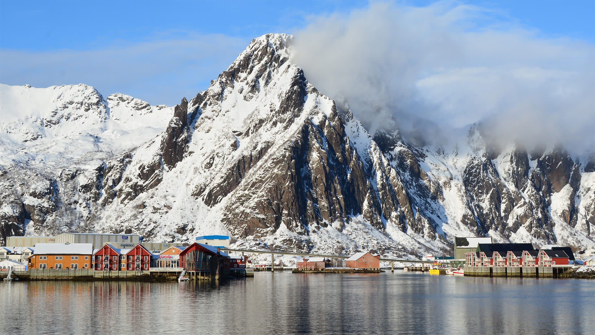 Svolvær im Winter