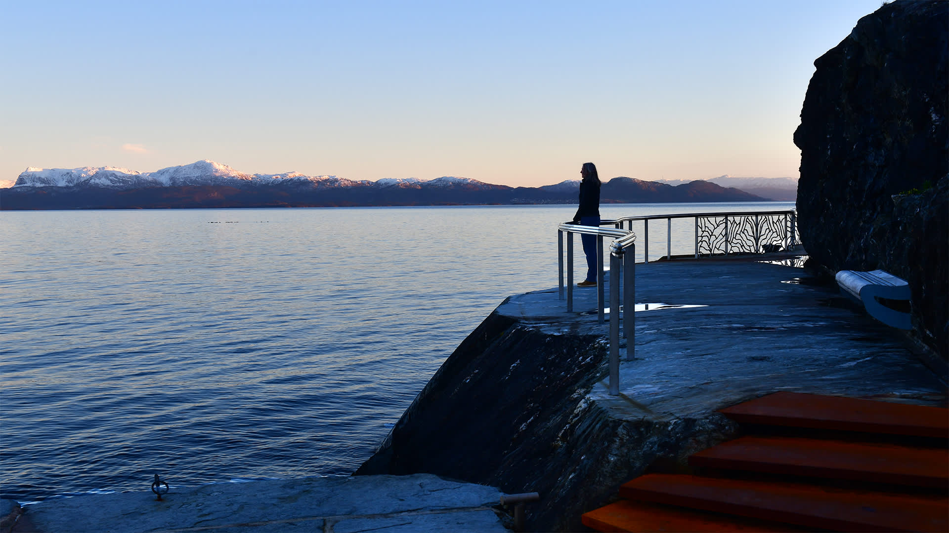Abendlicht am Bjørnafjord