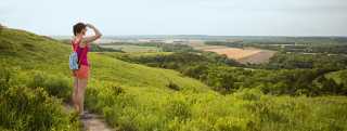 Hiking at Konza