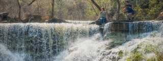 Chase State Fishing Lake Waterfall