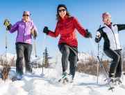 Snowshoeing on trails of the Anchorage Hillside