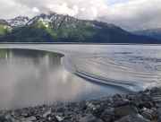 Bore tide in Turnagain Arm near Anchorage