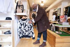 Kevin Walden aka Kev Couture shopping at Premier Skate