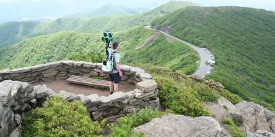 Google Trekker at Craggy Gardens