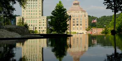 City & County Buildings Reflected