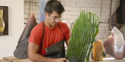 Asheville Glass Artist Alex Bernstein