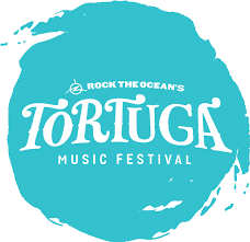 Tortuga Music Festival Logo with turquoise background