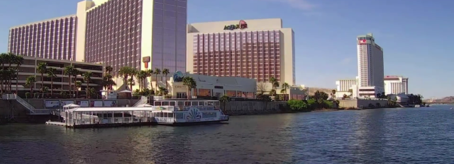 Exterior View of The Aquarius Casino Resort in Laughlin