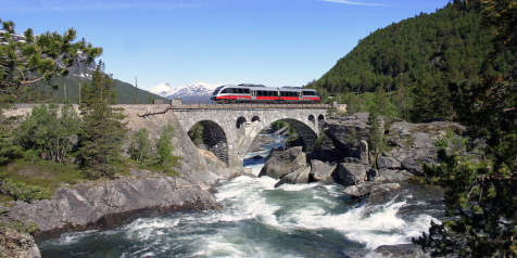 getting around by train railway lines in norway