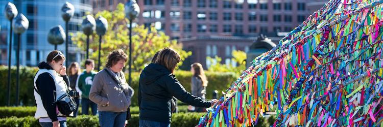 ArtPrize 2014 Crowd Looking at ArtPrize Entry in Grand Rapids