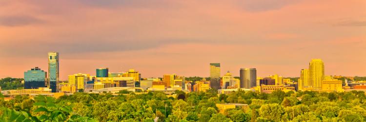 Grand Rapids Skyline - West Side Grand Rapids is a growing city surrounded by nature.
